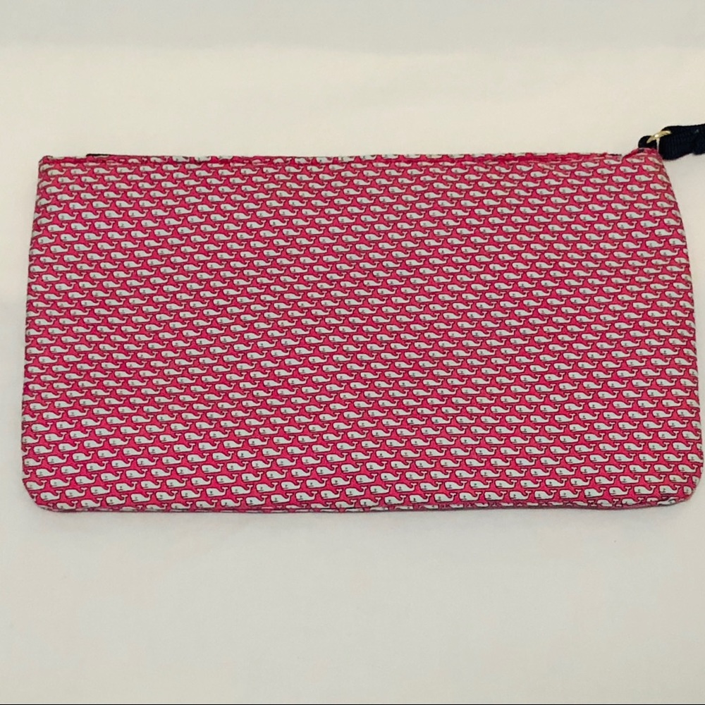 Vineyard Vines silk whale clutch